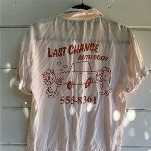 Urban Outfitters Peach Button Down Shirt